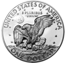  1 dolar, Eisenhower, 1971-74,argint, SUA