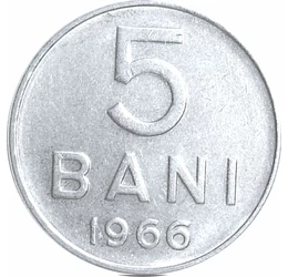  5 bani, Rep. Socialistă, 1966, România