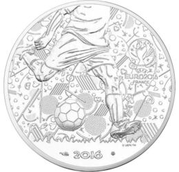  10 euro, Fotbal Euro, Ag 333, 2016, Franţa