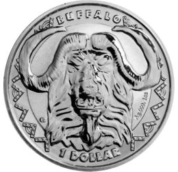 1 dolar, Bivolul african, , argint de 999/1000, 31,1 g, Sierra Leone, 2023