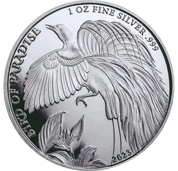 Pasărea paradisului, 1 kina, argint, Papua Noua Guinee, 2023
