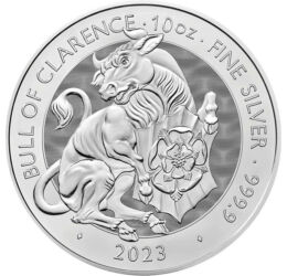 10 lire, Taurul Clarence, , argint de 999,9/1000, 311 g, Marea Britanie, 2023