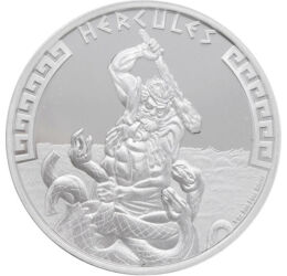 2 dolari, Lupta lui Hercule cu Hidra, argint de 999/1000, 31,1 g, Niue, 2023