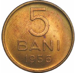  5 bani, România, 1953-1957, România