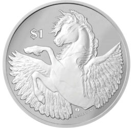 1 dolar, Pegas, , argint de 999/1000, 31,1 g, Insulele Virgine Britanice, 2023