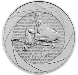 2 lire, Elicopter, 007, , argint de 999/1000, 31,1 g, Marea Britanie, 2024