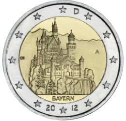  2 euro, Castel din poveşti, 2012, Germania