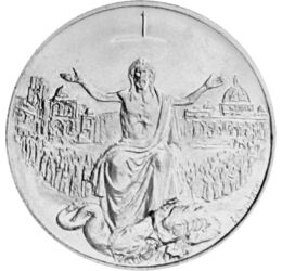  500 lire, Iisus, Ag, 1983-84, Vatican