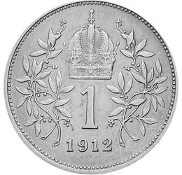  1 coroană, Francisc Josif, 1912-1916, Monarhia Austro-Ungară