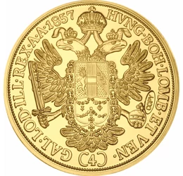 4 ducaţi – prima reformă financiară, 4 ducaţi, replică, Monarhia Austro-Ungară, 1857