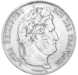  5 franci, Ludovic Filip I,1831-1848, Franţa