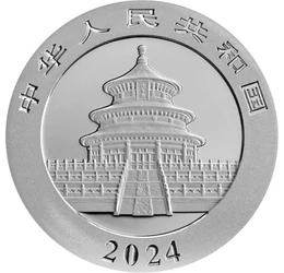 10 yuani, Doi urşi panda, , argint de 999/1000, 30 g, China, 2024