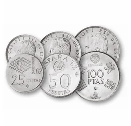 Fotbal, fotbal, fotbal!, 50 centimo, 1, 5, 25, 50, 100 pesete, Spania, 1980