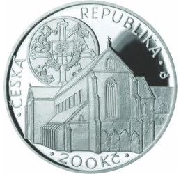  200 kč,Mănăst.Coroana de Aur,Ag,pp, Cehia
