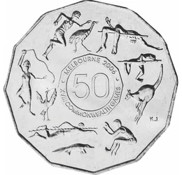 50 cenţi, Sportivi, animale, , cupru, nichel, 15,7 g, Australia, 2006