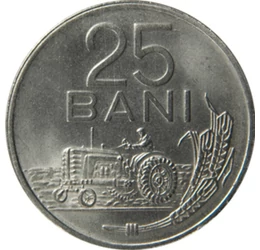Moneda cu tractorul, 25 bani, România, 1960-1963
