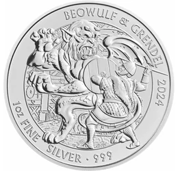 Lupta eroului cu răul, 2 lire, argint, Marea Britanie, 2024