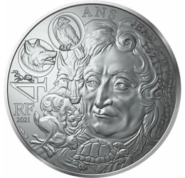 Tatăl fabulelor, 10 euro, argint, Franţa, 2021
