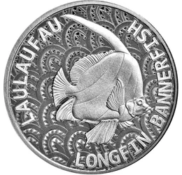5 dolari, Peştele steag lung, argint de 999/1000, 31,1 g, Insulele Tokelau, 2024