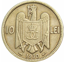  10 lei, Carol II, 1930, România