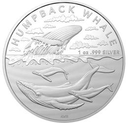 AUS/ 1 dolar, Balene, Ag, 2023, Australia
