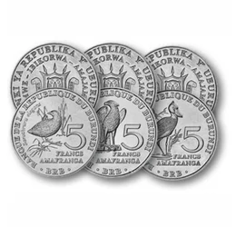 6 x 5 franci, ,  , , Burundi, 2014