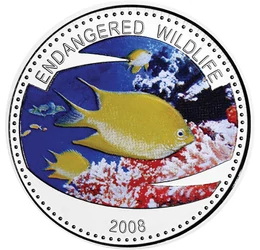 PLU/ 1 dolar, Peşti, corali, 2008, Palau