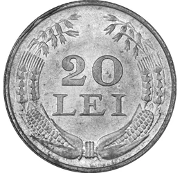 Coroana de Oţel a României, 20 lei, România, 1942-1944