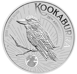 1 dolar, Kookaburra, greutate, , argint de 999,9/1000, 31,1 g, Australia, 2025