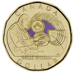 1 dolar, Oscar Peterson, , Steel, 6,27 g, Canada, 2022