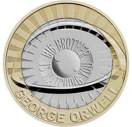 2 lire, Reprezentarea ochiului, cupru, nichel, 12 g, Marea Britanie, 2025