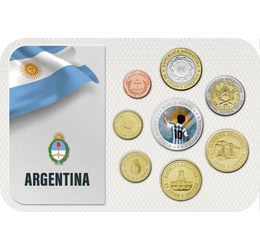 Maradona, regele fotbalului, 1, 5, 10, 25, 50 centavo, 1, 2 peso, Argentina, 1992-2011