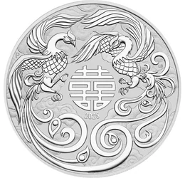 Legenda phoenixului chinezesc, 1 dolar, argint, Australia, 2025