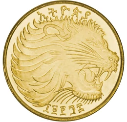 Simbolul puterii regale, 10 cenţi, Etiopia, 1977-2005
