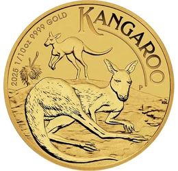 Cel mai nou cangur din aur, 15 dolari, aur, Australia, 2025