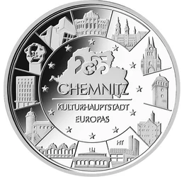 Chemnitz – Capitala culturală europeană, 20 euro, argint, Germania, 2025