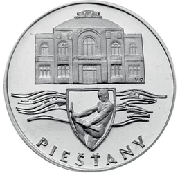 Perla balneară a Slovaciei, 50 coroane, argint, Cehoslovacia, 1991