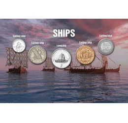 Călătorie în jurul lumii, 50 livre, 1/2 penny, 1/2 chon, 5 escudo, 10 cenţi, Liban, Marea Britanie, Coreea de Nord, Portugalia, Caraibe de Est