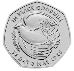 Pace şi bunăvoinţă, 50 pence, Marea Britanie, 2025
