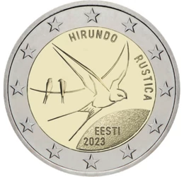 Rândunica, 2 euro, Estonia, 2023