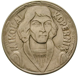 Copernic – imaginea lumii heliocentrice, 10 zloţi, Polonia, 1967-1969