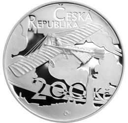 Îndrăgostit de zbor, 200 coroane, argint, Cehia, 2011