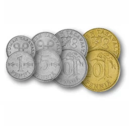 Finlandia între cele două ordini mondiale, 1, 5, 10, 20, 50 pennia, 1, 5 markkaa, Finlanda, 1963-1993