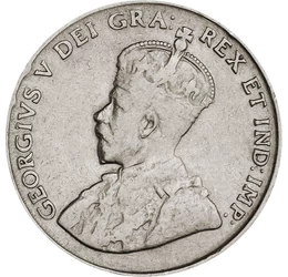 Primul rege britanic care a vizitat Canada, 5 cenţi, Canada, 1922-1936