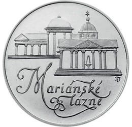 Apă vindecătoare şi patrimoniu mondial, 50 coroane, argint, Cehoslovacia, 1991