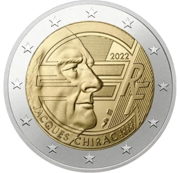 Cel care a introdus moneda euro în Franţa, 2 euro, Franţa, 2022