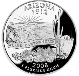  1/4 dolar, Arizona, 2008, SUA