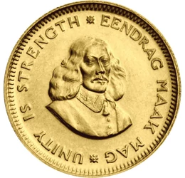  1rand,Jan van Riebeeck,Au,1961-1983, Republica Africa de Sud