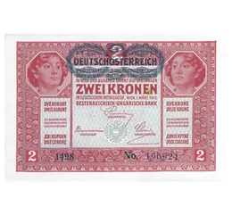 2 coroane, ,  , 0, Austria, 1919