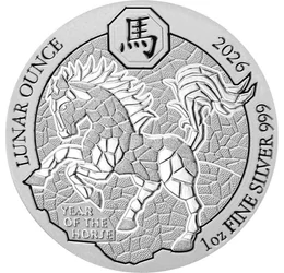 50 franci, Ilustraţie cal, , fineţe, argint de 999/1000, 31,1 g, Ruanda, 2026